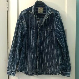 Vintage denim striped shirt